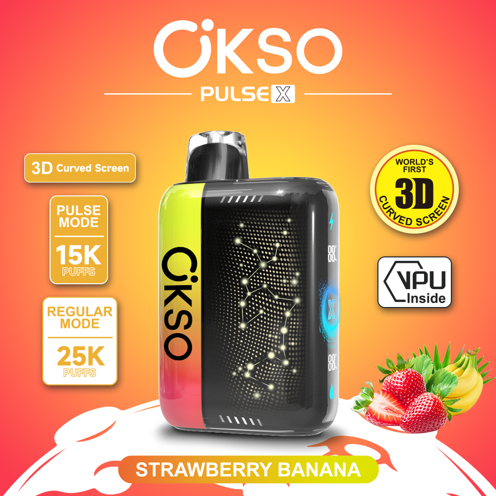 OKSO ELF BOX PULSE X 25000 Puffs ,3D Curved Smart Screen, AI Intelligent Power Adjustment, Dual Mesh Coil, Type-C Rechargeable, 0%/2%/3%/5% Nicotine Optional - Image 7