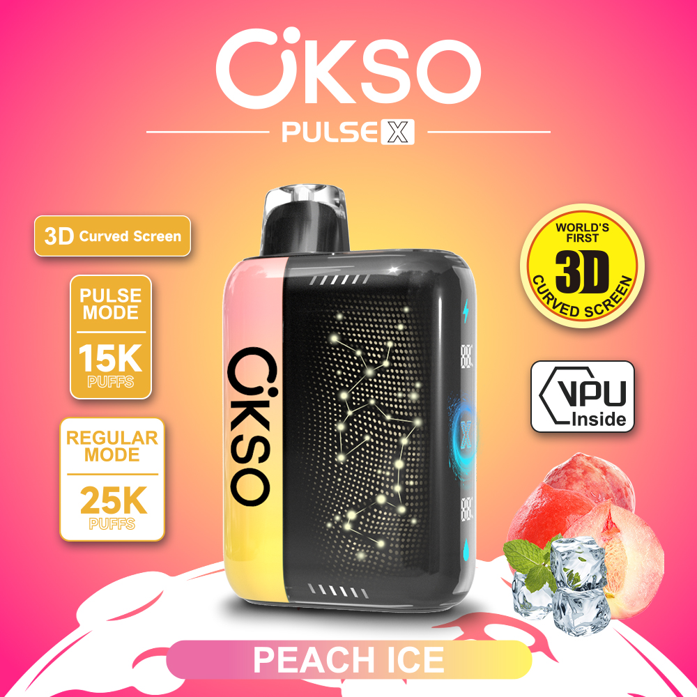 OKSO ELF BOX PULSE X 25000 Puffs ,3D Curved Smart Screen, AI Intelligent Power Adjustment, Dual Mesh Coil, Type-C Rechargeable, 0%/2%/3%/5% Nicotine Optional - Image 6
