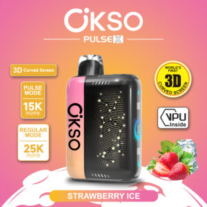 Alternative view of OKSO ELF BOX PULSE X 25000 Puffs ,3D Curved Smart Screen, AI Intelligent Power Adjustment, Dual Mesh Coil, Type-C Rechargeable, 0%/2%/3%/5% Nicotine Optional