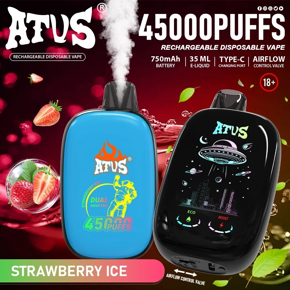 ATVS DE027 45000 Puffs Disposable Vape , Alien Spaceship Tech Style & Soap Shape, Fruit Flavors - Image 7