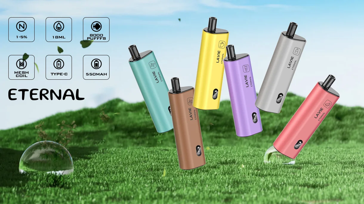 LAVIE Eternal 10000 Puffs Disposable Vape, Frosted Metal Shell, Classic Compact Portable Design - Image 5