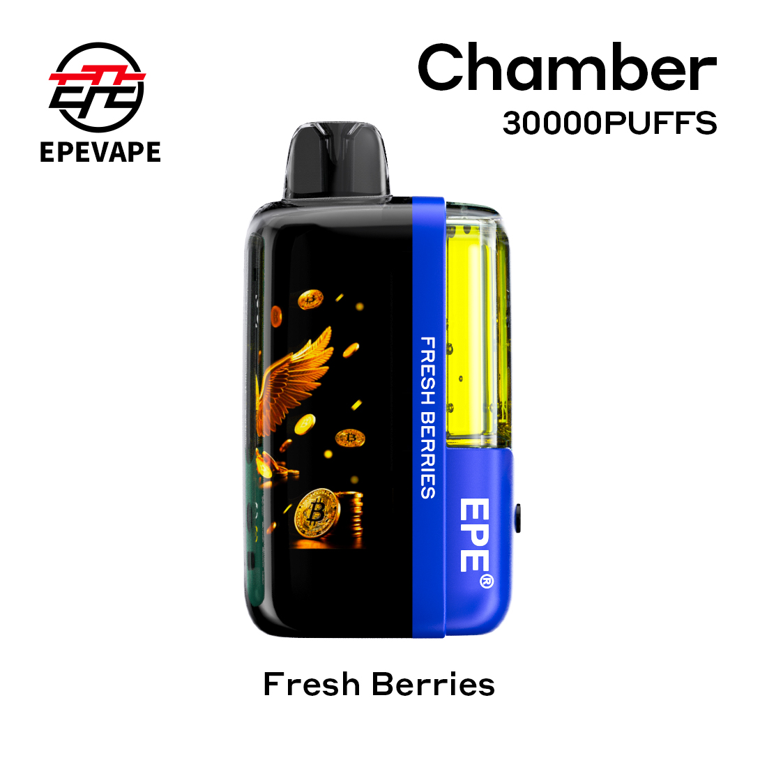 EPE Chamber 30000 Puffs Disposable , Rechargeable, LED Display, Bitcoin-Inspired Styling - Image 4