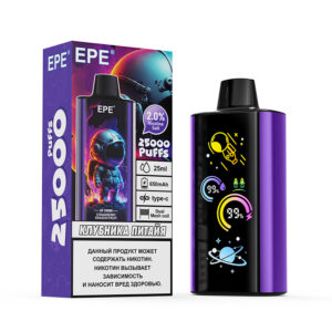 EPE AP 25000 Puffs Disposable with Alien Styling, Type-C Fast Charging, Durable & Safe, 12 Flavors & Matching Colors