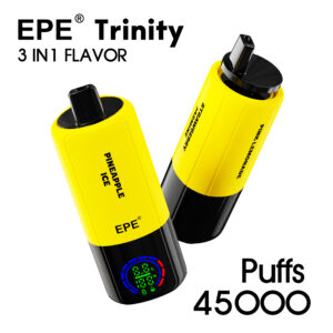 EPE Trinity 45000 Puffs 3 in 1 Disposable Vape , Triple Flavors, Real-time E-liquid & Battery Suction Seconds Digital Display