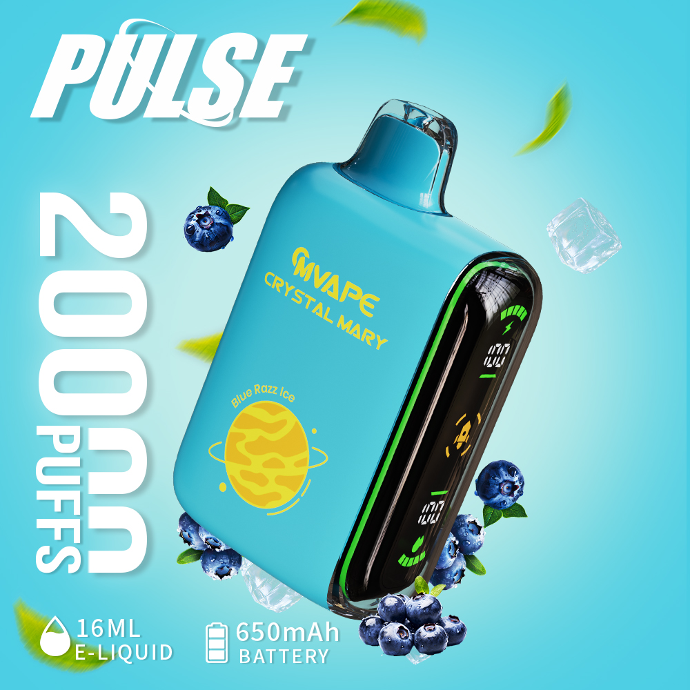 CRYSTAL MARY 20000 Puffs , Rechargeable , Digital Display , Smooth Handfeel,Nicotine 5% - Image 2