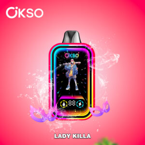 OKSO Magic Mirror 50000 Puffs , RGB LED Light, Type-C Rechargeable, Built-in Child Lock, Multiple Nicotine Options (0%/2%/3%/5%)