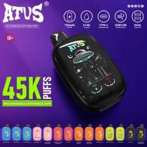 ATVS DE027 45000 Puffs Disposable Vape , Alien Spaceship Tech Style & Soap Shape, Fruit Flavors