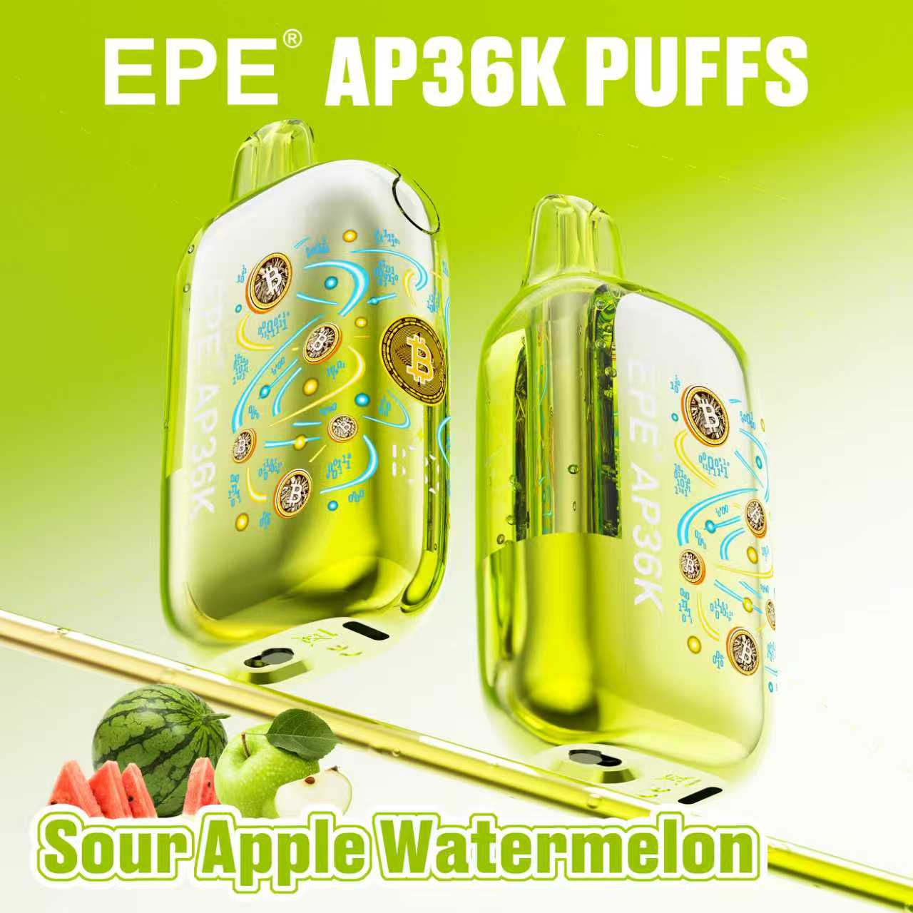 EPE AP36000 Puffs Disposable , Adjustable Airflow, Bitcoin-Inspired Exterior, Available in 10 Flavor Options - Image 5