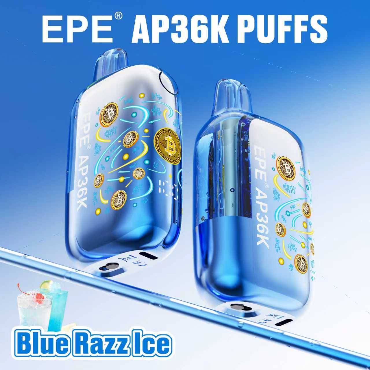 EPE AP36000 Puffs Disposable , Adjustable Airflow, Bitcoin-Inspired Exterior, Available in 10 Flavor Options - Image 6