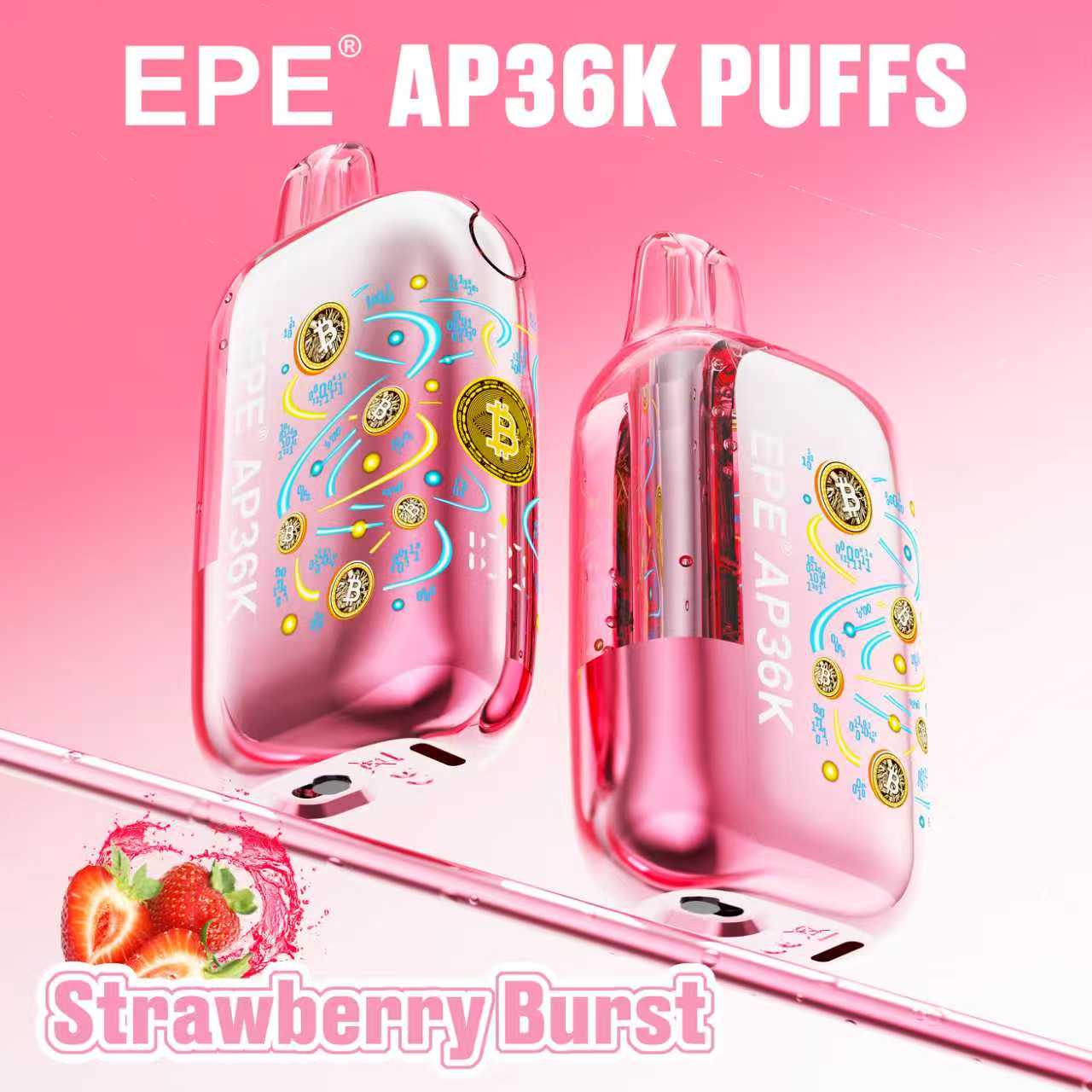 EPE AP36000 Puffs Disposable , Adjustable Airflow, Bitcoin-Inspired Exterior, Available in 10 Flavor Options - Image 9
