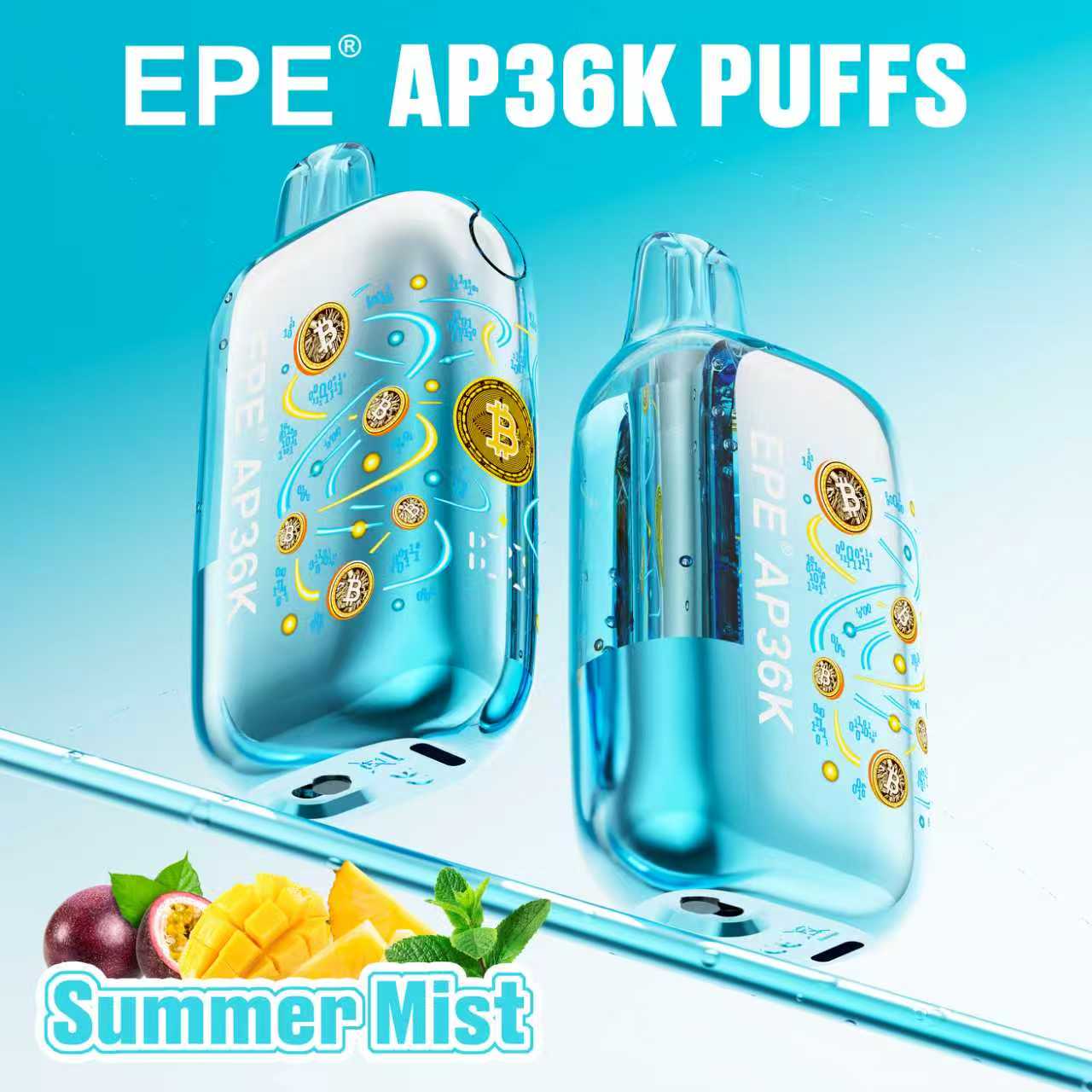 EPE AP36000 Puffs Disposable , Adjustable Airflow, Bitcoin-Inspired Exterior, Available in 10 Flavor Options - Image 10