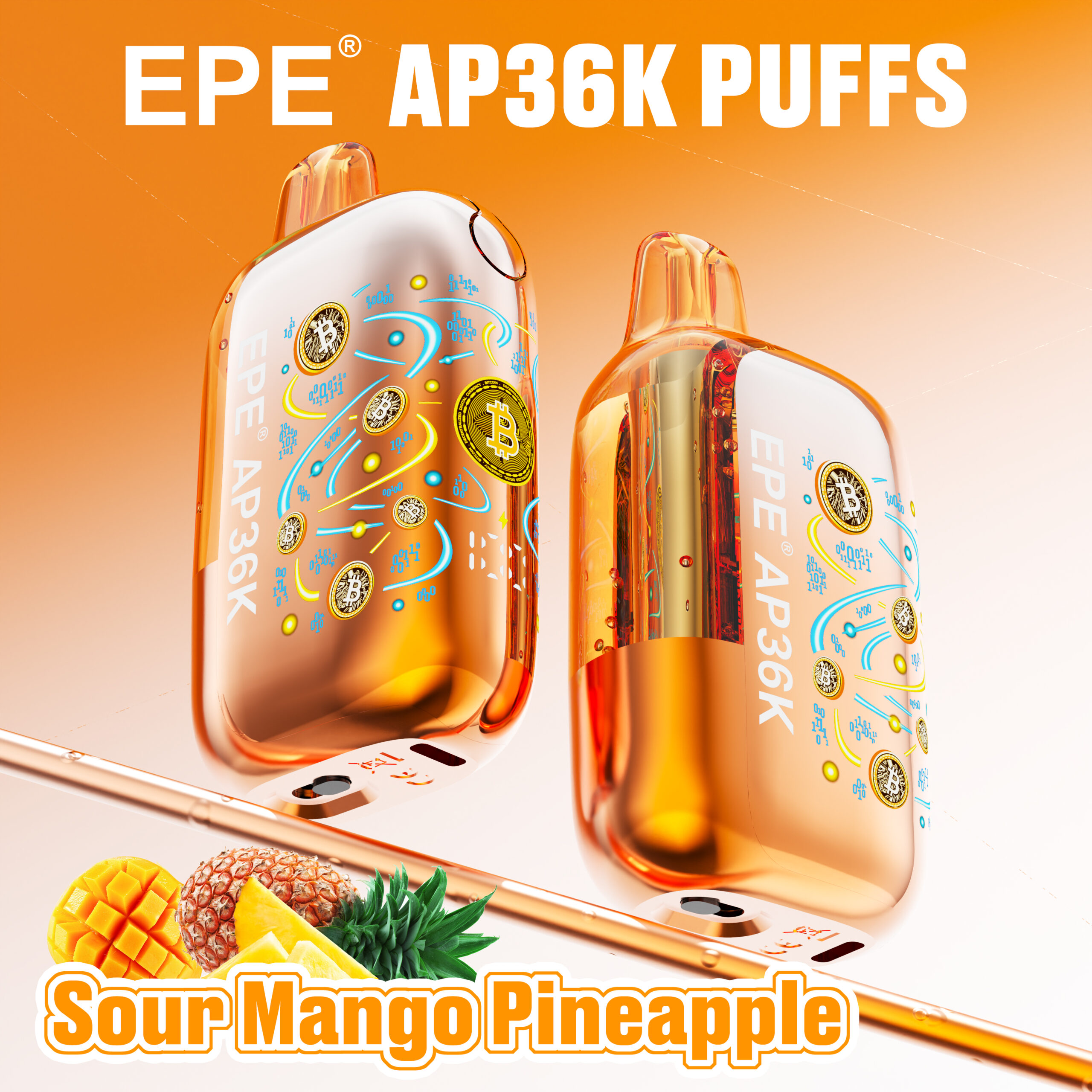 EPE AP36000 Puffs Disposable , Adjustable Airflow, Bitcoin-Inspired Exterior, Available in 10 Flavor Options - Image 11
