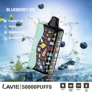 LAVIE 50000 Puffs Rechargeable Vape , Adjustable Power & Airflow , Vivid Display,E-liquid 38ml