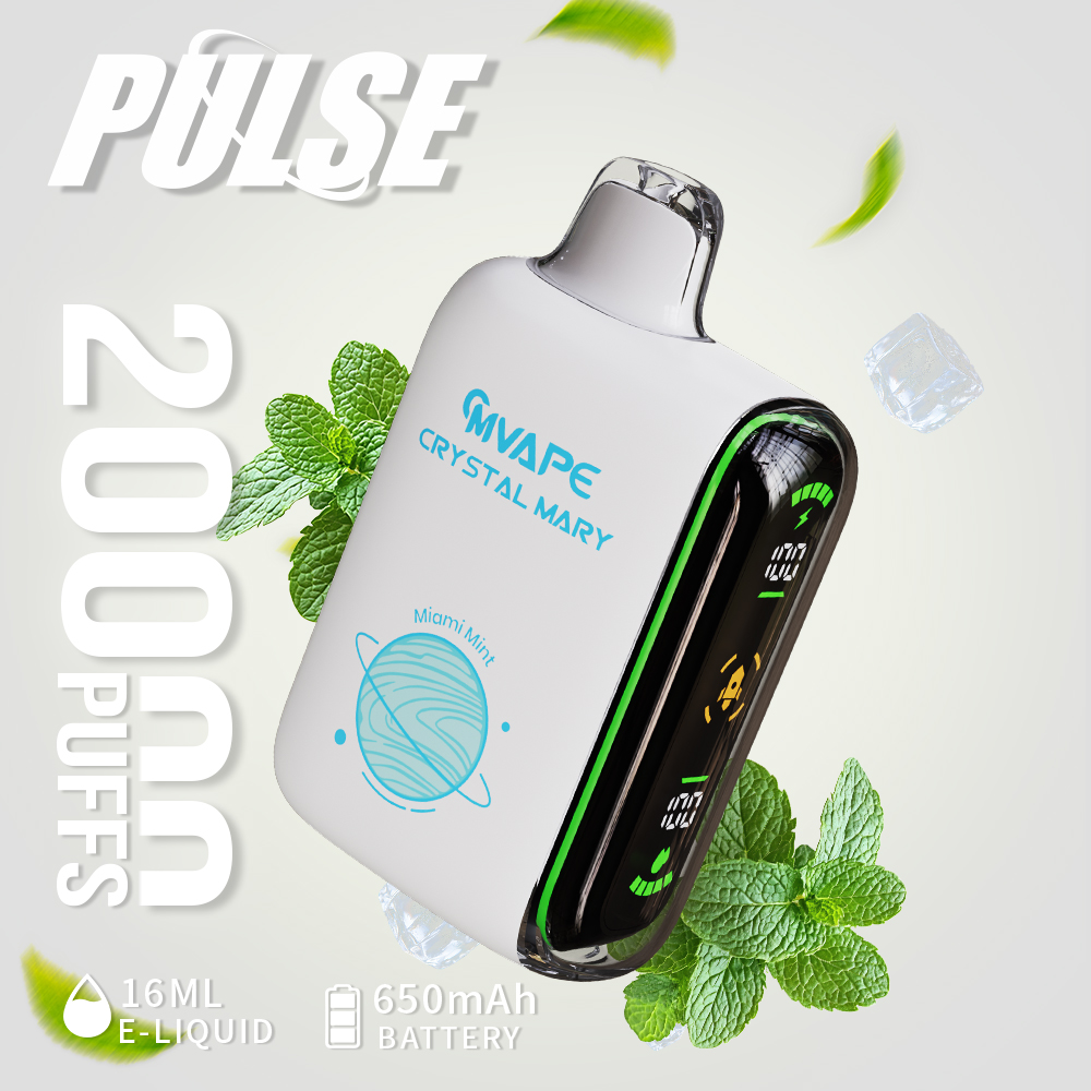 CRYSTAL MARY 20000 Puffs , Rechargeable , Digital Display , Smooth Handfeel,Nicotine 5% - Image 5
