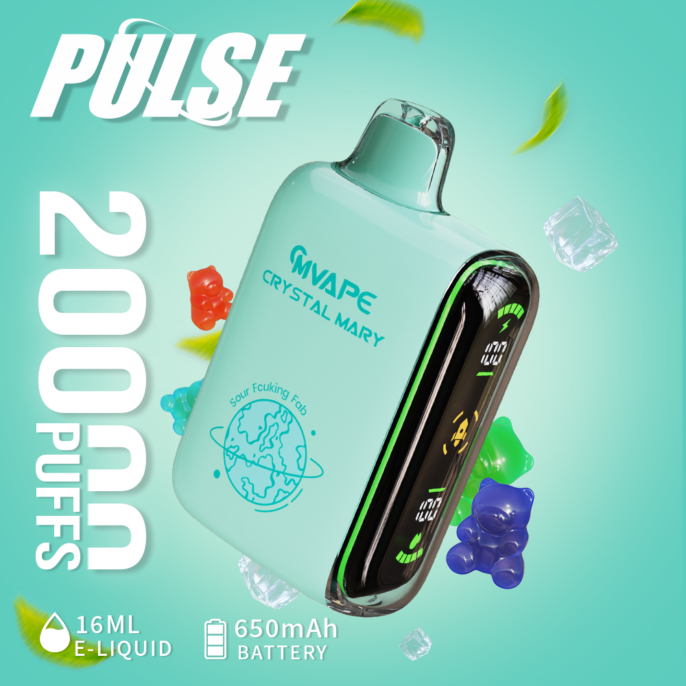 CRYSTAL MARY 20000 Puffs , Rechargeable , Digital Display , Smooth Handfeel,Nicotine 5% - Image 9
