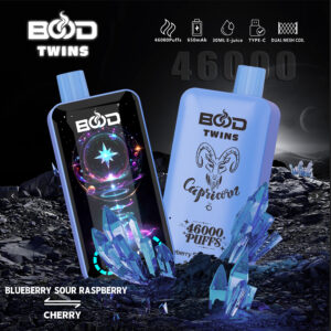 Bood Twins 46000 Puffs 2-in-1 Dual Flavors Rechargeable Vape with Digital Display,E-liquid Capacity 30ml