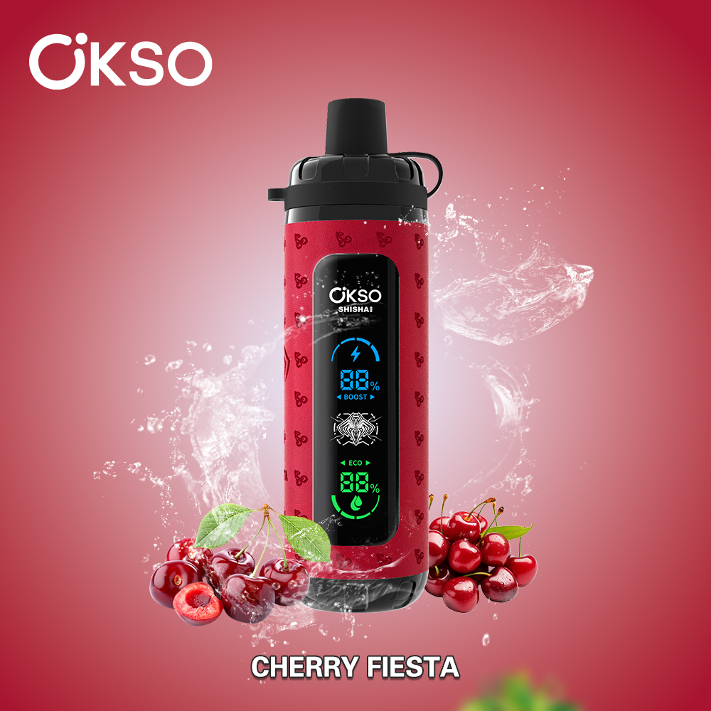 OKSO Shisha Max 40000 Puffs , 800mAh Built-in Battery, Adjustable Airflow, 0%/2%/3%/5% Nicotine Optional - Image 3