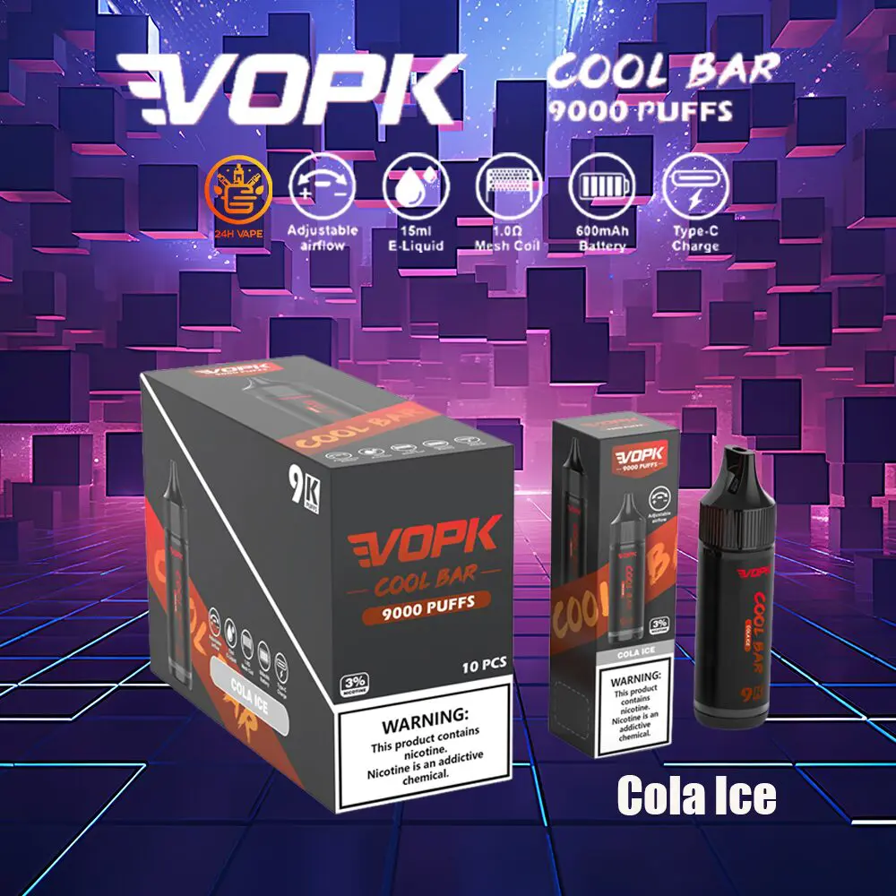 VOPK Cool Bar 9000 Puffs Disposable Vape Pen for long-lasting vaping pleasure and superb portability. - Image 11
