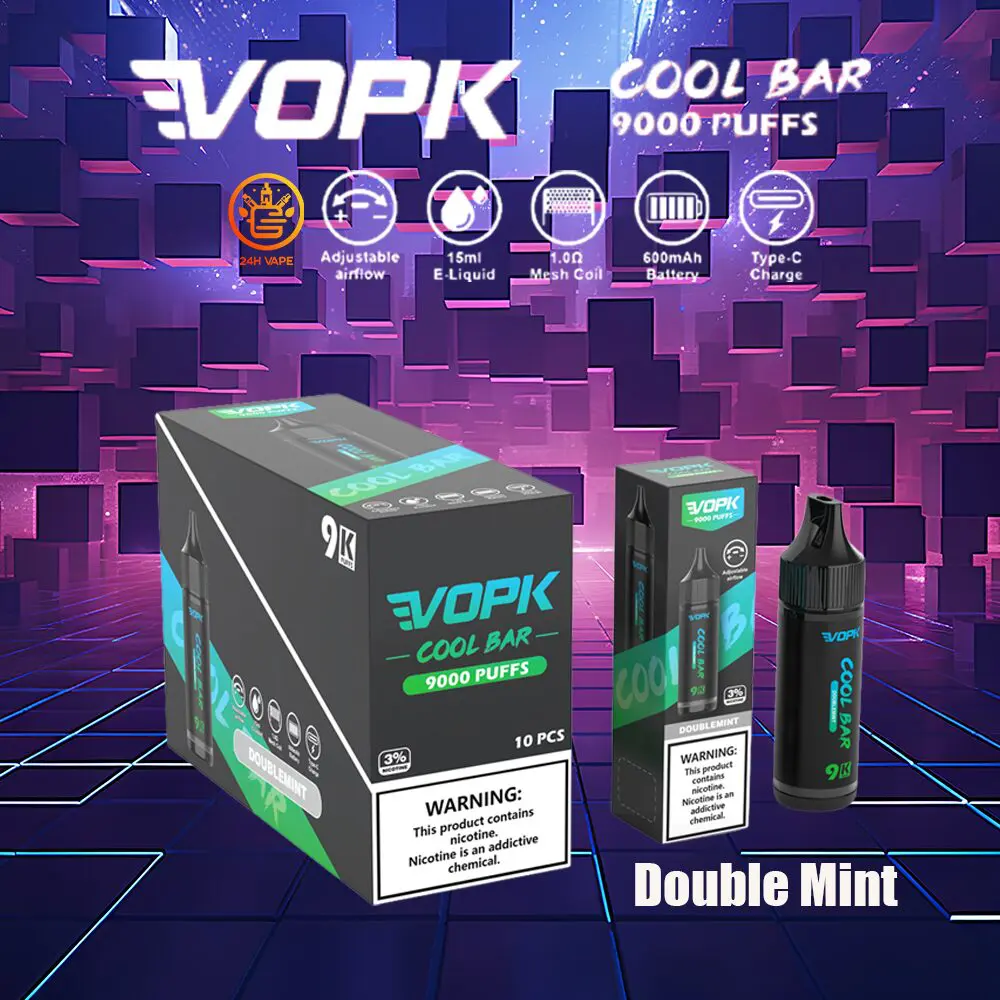 VOPK Cool Bar 9000 Puffs Disposable Vape Pen for long-lasting vaping pleasure and superb portability. - Image 10