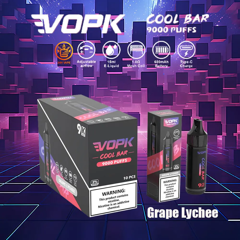 VOPK Cool Bar 9000 Puffs Disposable Vape Pen for long-lasting vaping pleasure and superb portability. - Image 8