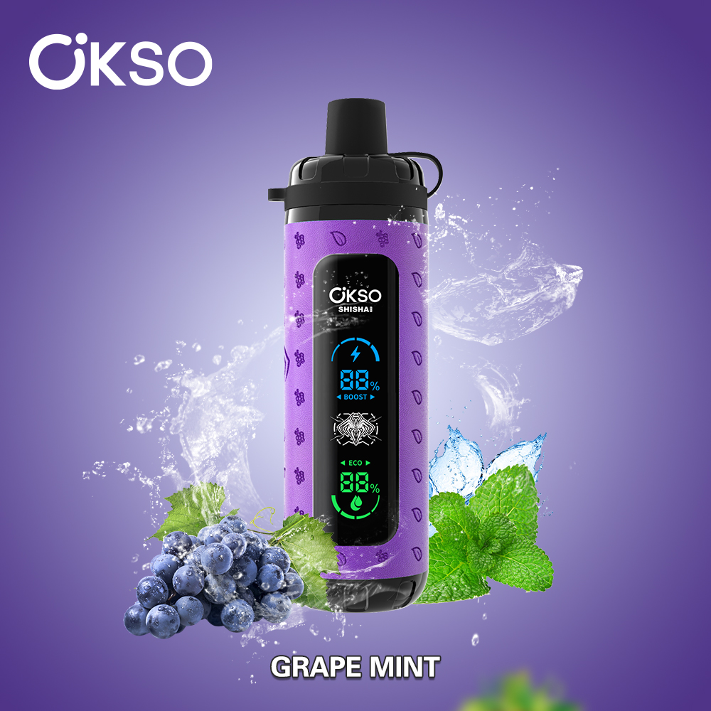 OKSO Shisha Max 40000 Puffs , 800mAh Built-in Battery, Adjustable Airflow, 0%/2%/3%/5% Nicotine Optional - Image 4