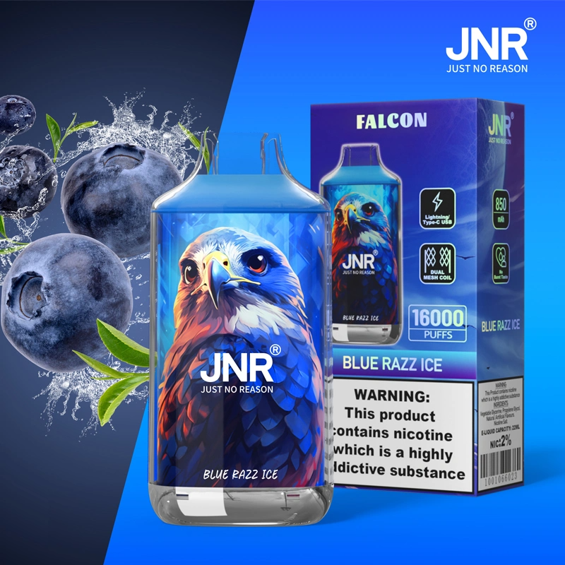 JNR Falcon Approx 16000 Puffs , Crystal Craft Design, High Puff Disposable Vape King - Image 10