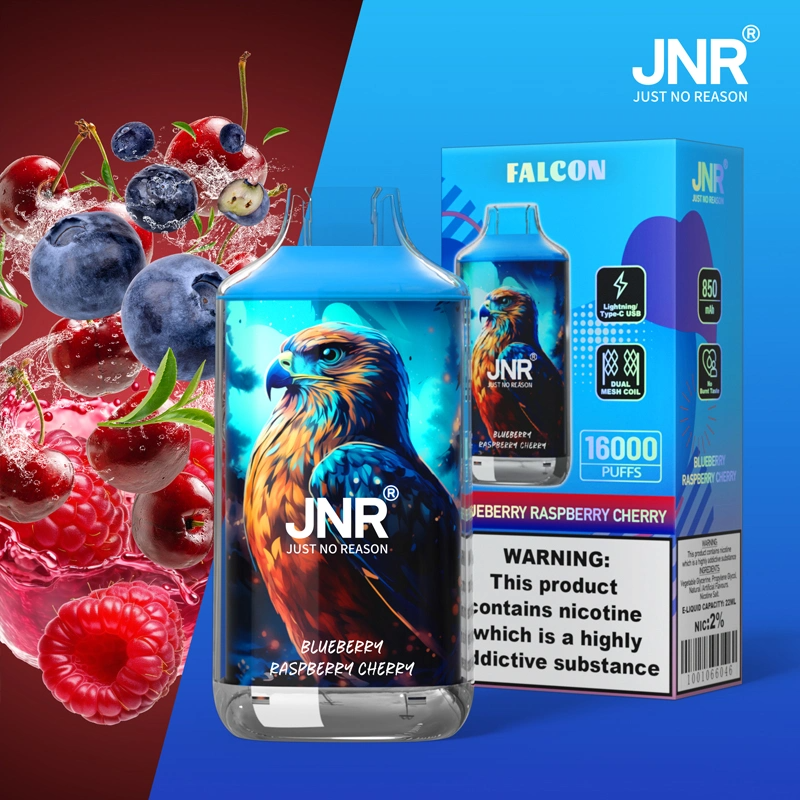 JNR Falcon Approx 16000 Puffs , Crystal Craft Design, High Puff Disposable Vape King - Image 8