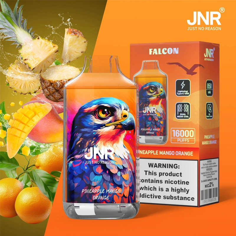 JNR Falcon Approx 16000 Puffs , Crystal Craft Design, High Puff Disposable Vape King - Image 6