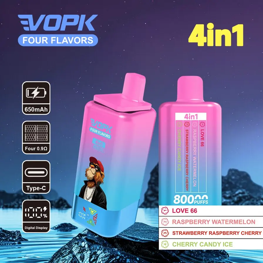 VOPK 4-in-1 Multi-Flavour Disposable Vape | 80000 Puffs, Premium Mesh Coil for Rich Clouds & Superior Taste - Image 8