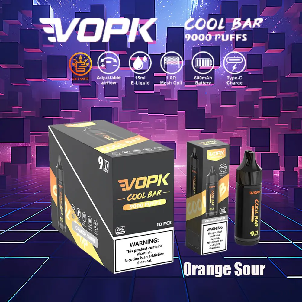 VOPK Cool Bar 9000 Puffs Disposable Vape Pen for long-lasting vaping pleasure and superb portability. - Image 6