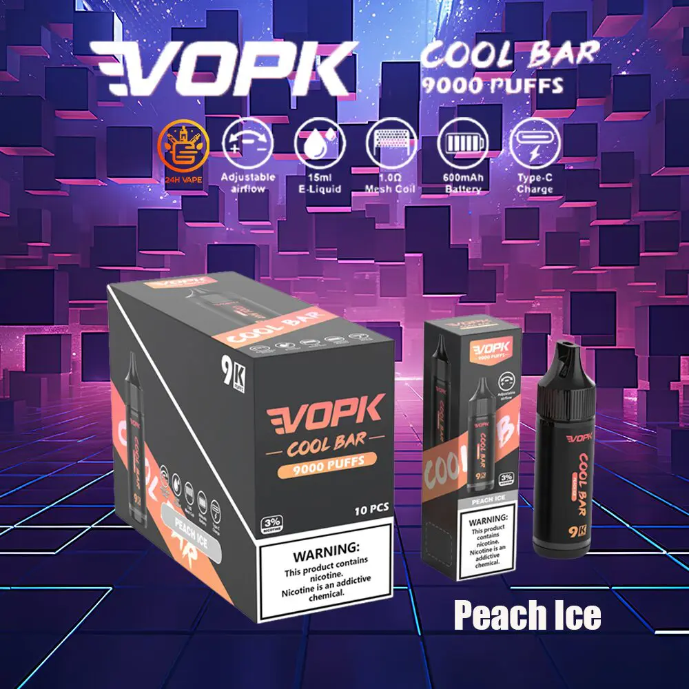 VOPK Cool Bar 9000 Puffs Disposable Vape Pen for long-lasting vaping pleasure and superb portability. - Image 5