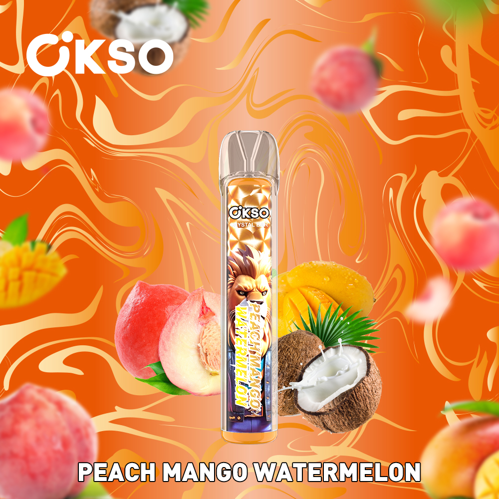 OKSO Crystal Bar 800 Puffs , 2ml E-liquid, 400mAh Battery, Mesh Coil, 0%/2%/3%/5% Nicotine Available - Image 6