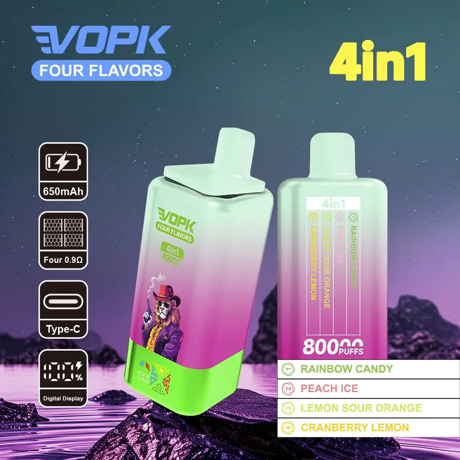 VOPK 4-in-1 Multi-Flavour Disposable Vape | 80000 Puffs, Premium Mesh Coil for Rich Clouds & Superior Taste - Image 6