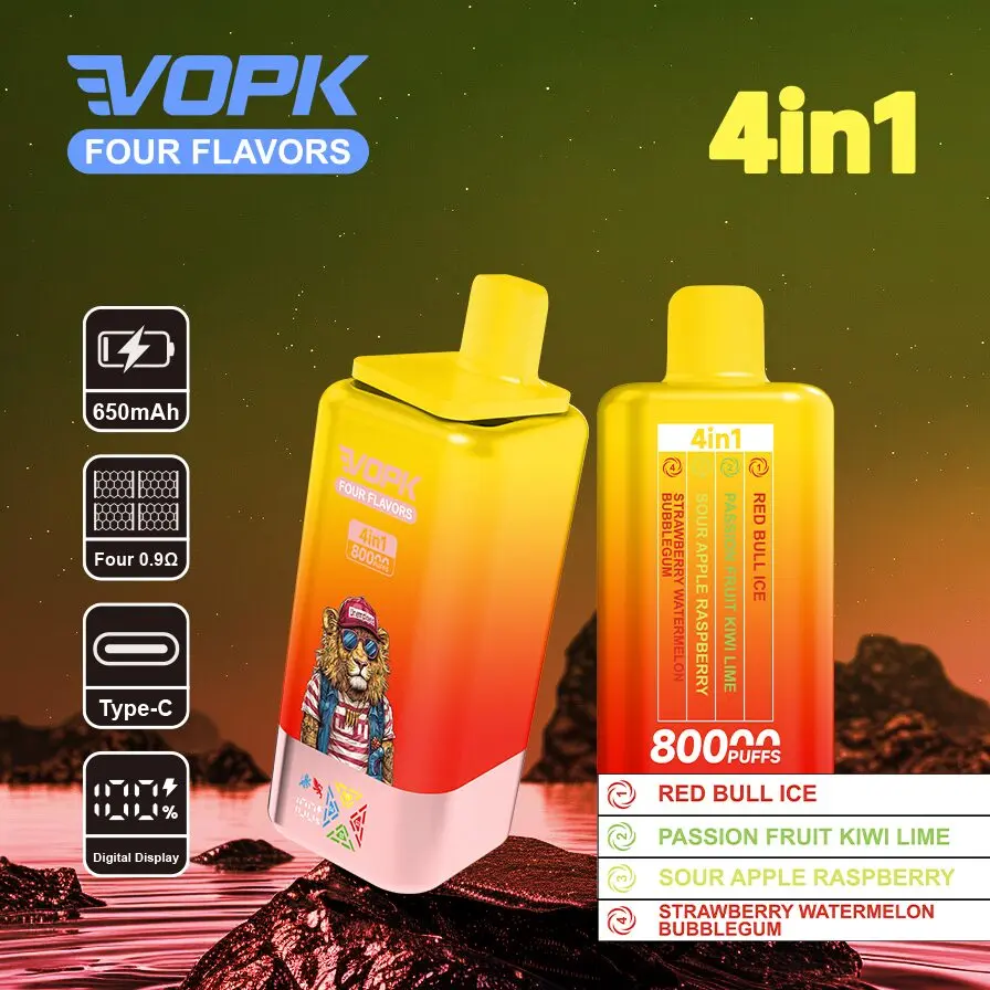 VOPK 4-in-1 Multi-Flavour Disposable Vape | 80000 Puffs, Premium Mesh Coil for Rich Clouds & Superior Taste - Image 5