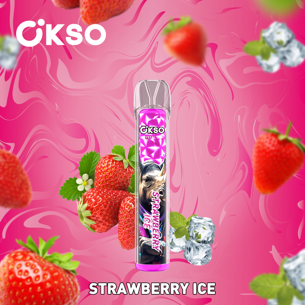 OKSO Crystal Bar 800 Puffs , 2ml E-liquid, 400mAh Battery, Mesh Coil, 0%/2%/3%/5% Nicotine Available - Image 4