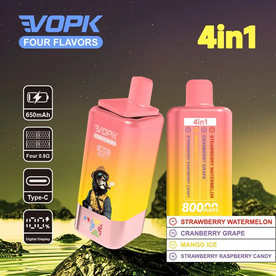VOPK 4-in-1 Multi-Flavour Disposable Vape | 80000 Puffs, Premium Mesh Coil for Rich Clouds & Superior Taste - Image 2
