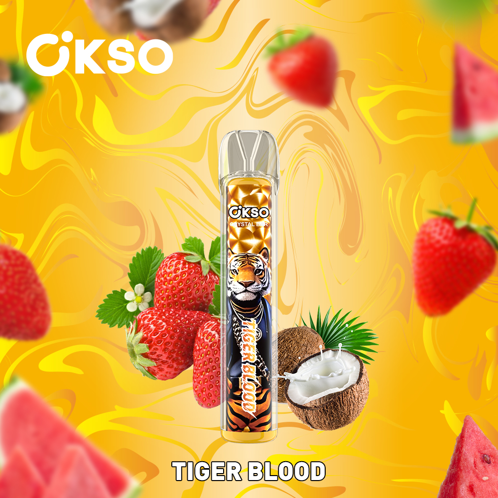 OKSO Crystal Bar 800 Puffs , 2ml E-liquid, 400mAh Battery, Mesh Coil, 0%/2%/3%/5% Nicotine Available - Image 3
