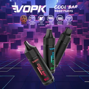 VOPK Cool Bar 9000 Puffs Disposable Vape Pen for long-lasting vaping pleasure and superb portability.