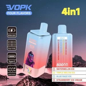 VOPK 4-in-1 Multi-Flavour Disposable Vape | 80000 Puffs, Premium Mesh Coil for Rich Clouds & Superior Taste
