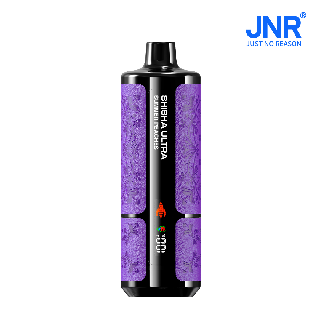 JNR SHISHA ULTRA 45000 Puffs Leather Texture Vape , 16 Flavors, Smart Digital Display, Smooth Draw