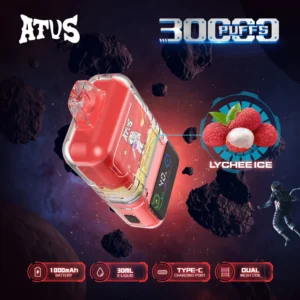Alternative view of ATVS DE021 30000 Puffs Disposable Vape , Crystal Shell, Astronaut Design, Fruit Flavor
