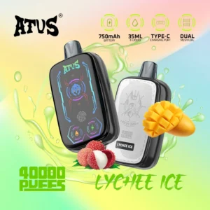 ATVS BAR DE023 40000 Puffs High-Capacity Disposable Vape , Type-C Fast Charging with LED Display