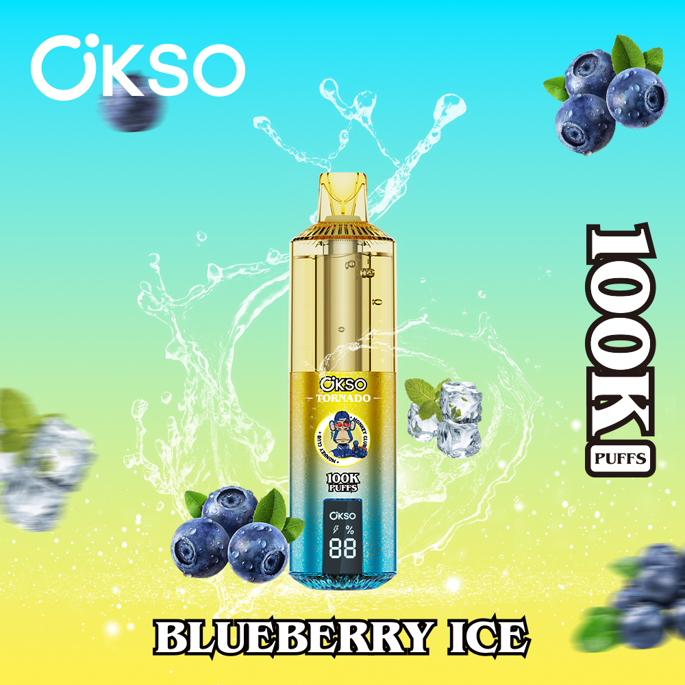 OKSO Tornado 100000 Puffs , 800mAh Type-C Rechargeable, LED Smart Display, Dual Mesh Coil, 0%/2%/3%/5% Nicotine Options - Image 11