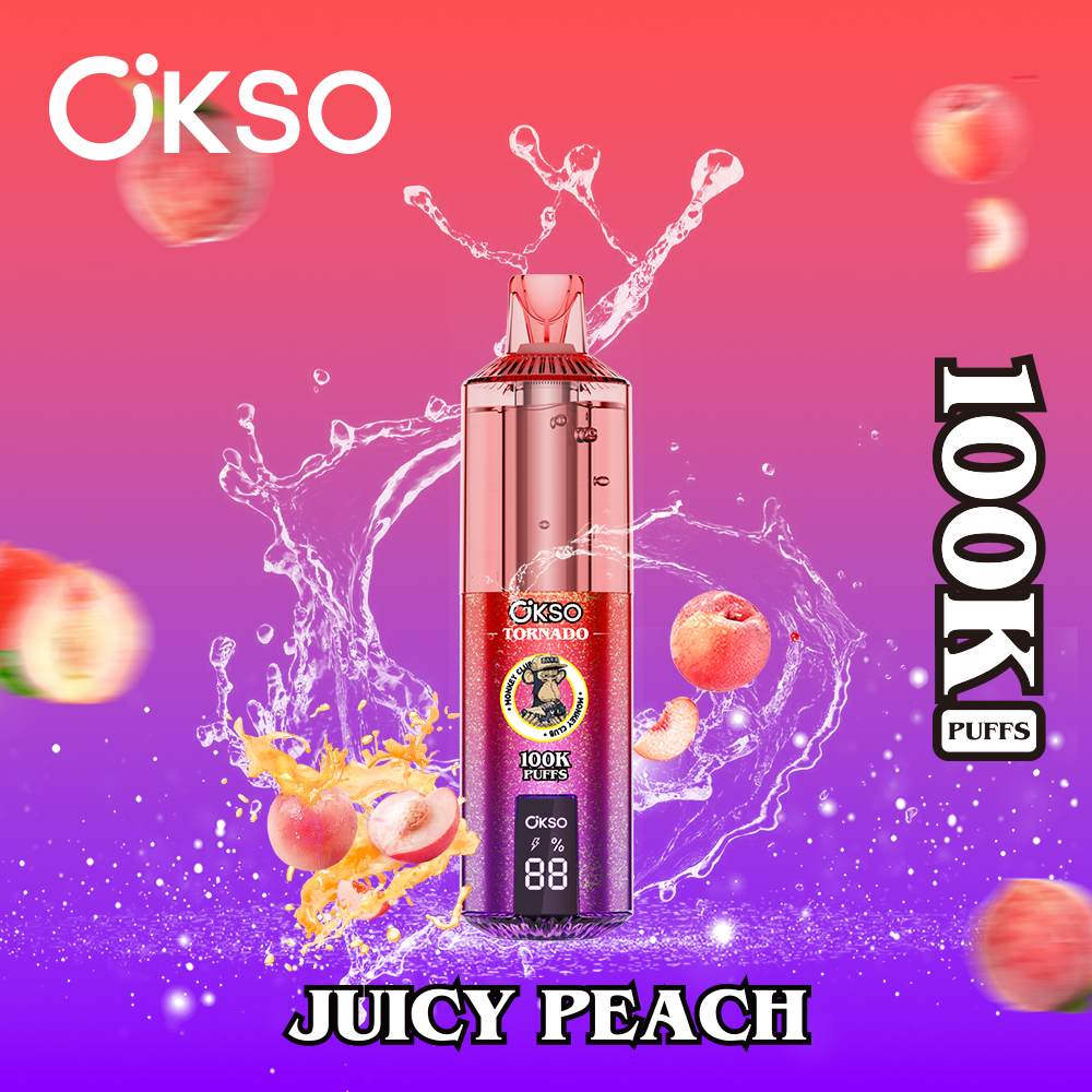 OKSO Tornado 100000 Puffs , 800mAh Type-C Rechargeable, LED Smart Display, Dual Mesh Coil, 0%/2%/3%/5% Nicotine Options - Image 6
