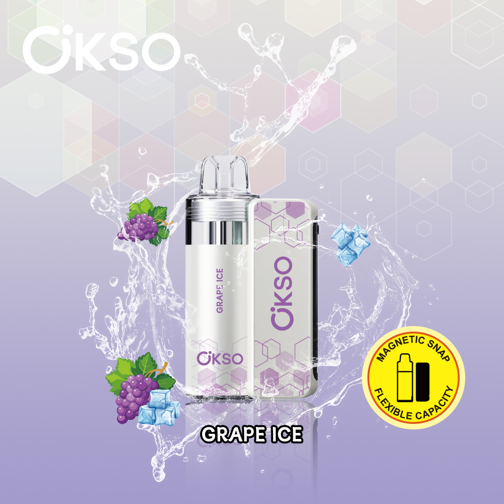 OKSO Switch Kit 50000 Puffs ,Magnetic Replaceable Pod, LED Display, Adjustable Airflow, 0%/2%/3%/5% Nicotine Optional - Image 2