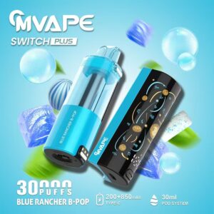 Alternative view of CRYSTAL MARY D40 30000 Puffs Glowing Bitcoin Style Kit Rechargeable With Digital Display,Nicotine 5%