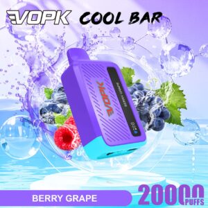 VOPK COOL BAR 20000 Puffs Rechargeable Disposable Vape With Sturdy Plastic Shell & Digital Display Screen Wholesale