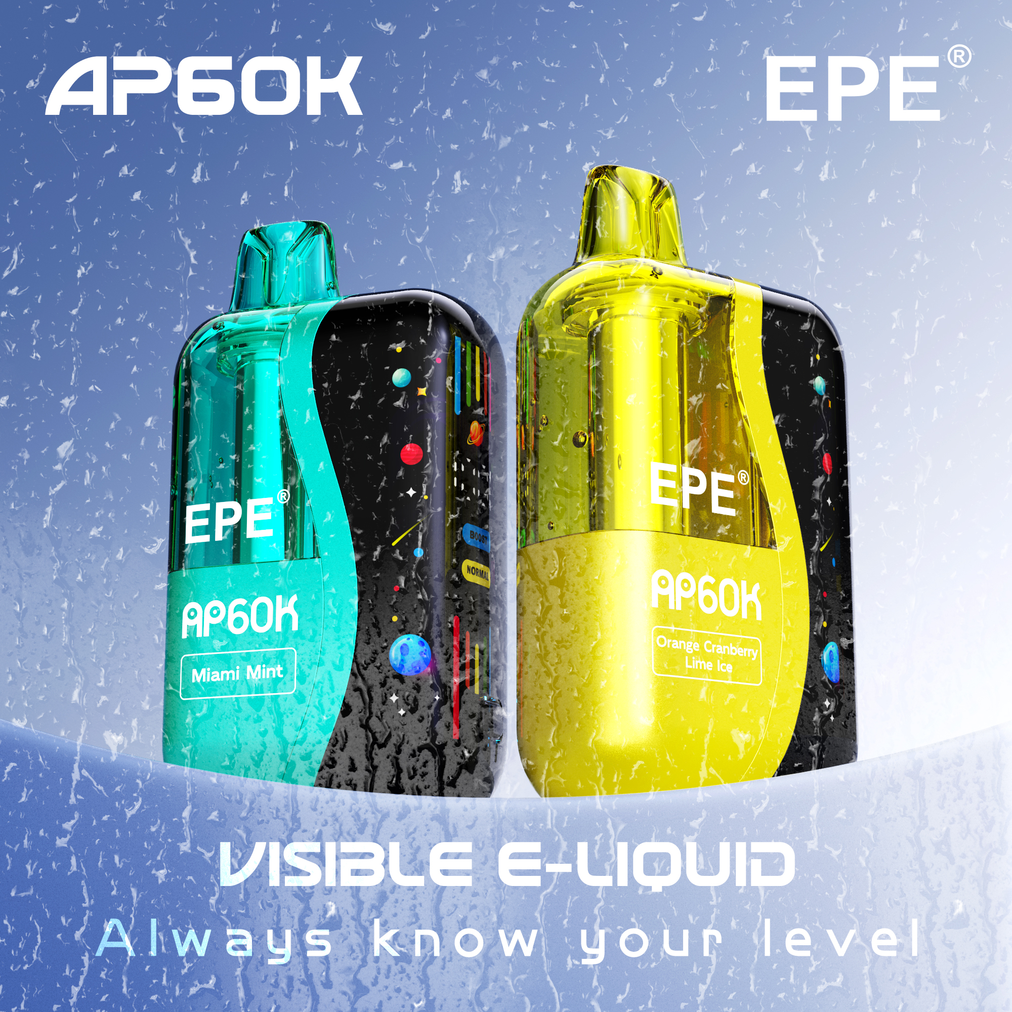 EPE AP 60000 Puffs , Detachable Replaceable Pod, Dual-Mode Adjustable Airflow, Available in 12 Flavor Options - Image 3