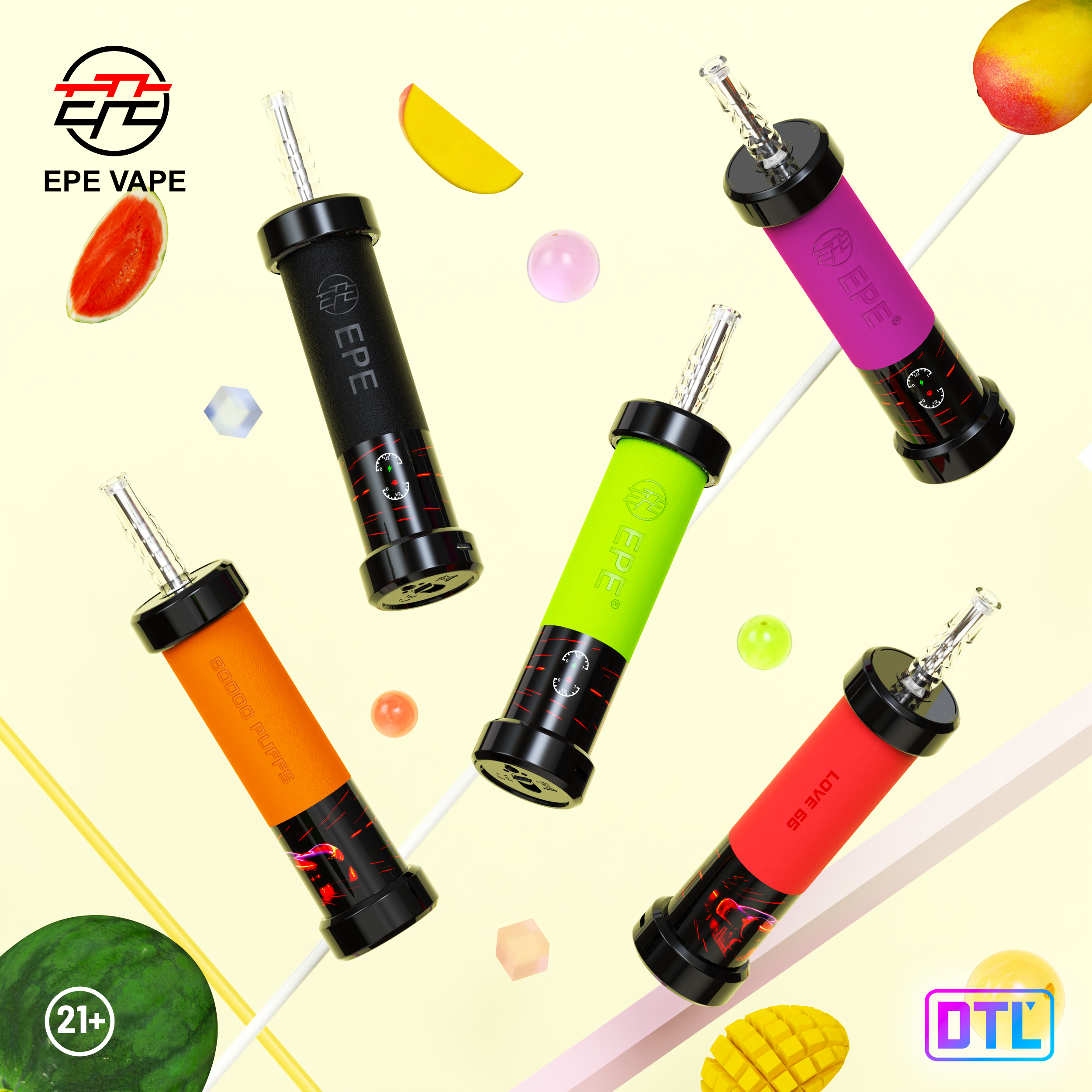 EPE AP 80000 Puffs Hookah Style Disposable Vape , Adjustable Airflow, Exquisite Craftsmanship - Image 7