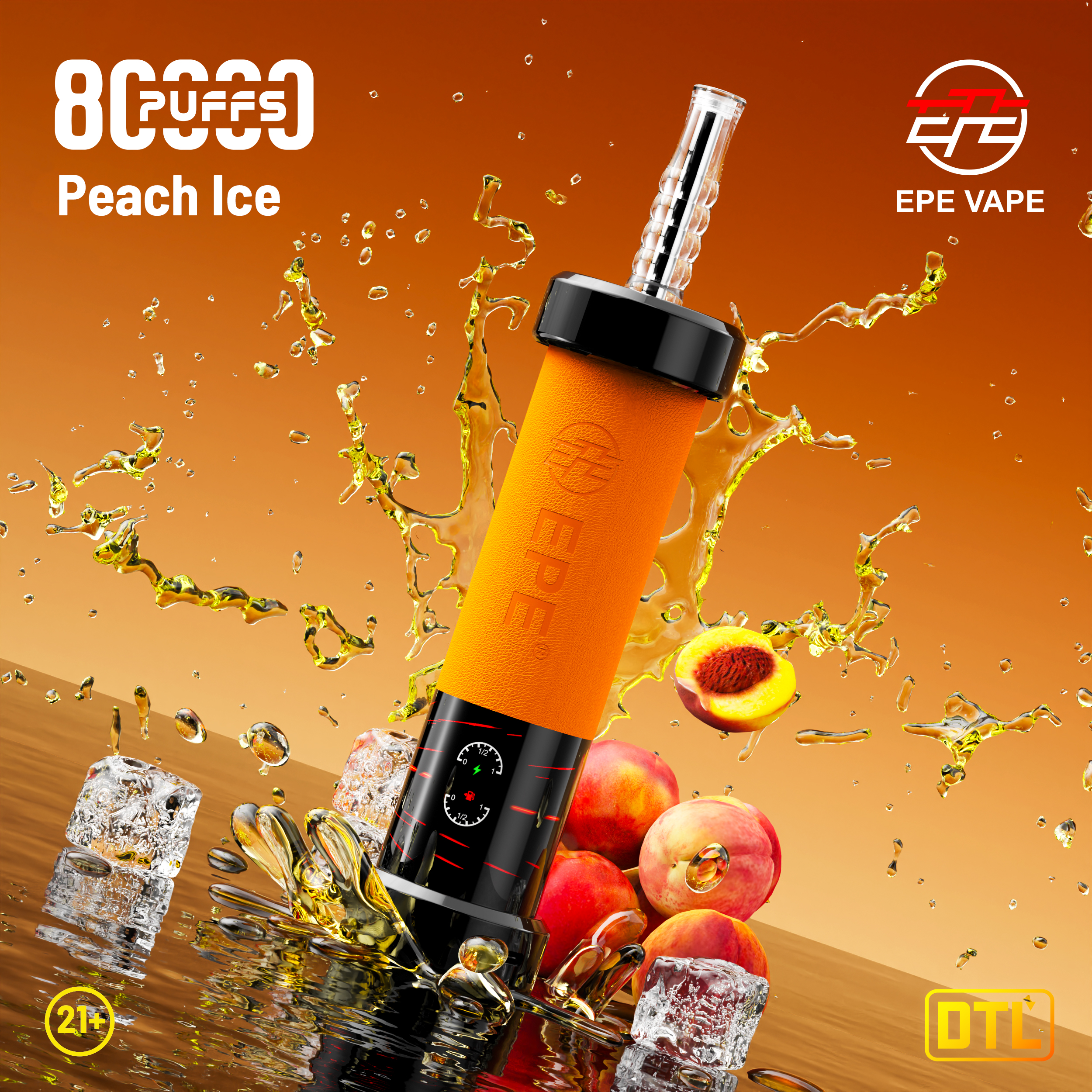 EPE AP 80000 Puffs Hookah Style Disposable Vape , Adjustable Airflow, Exquisite Craftsmanship - Image 5